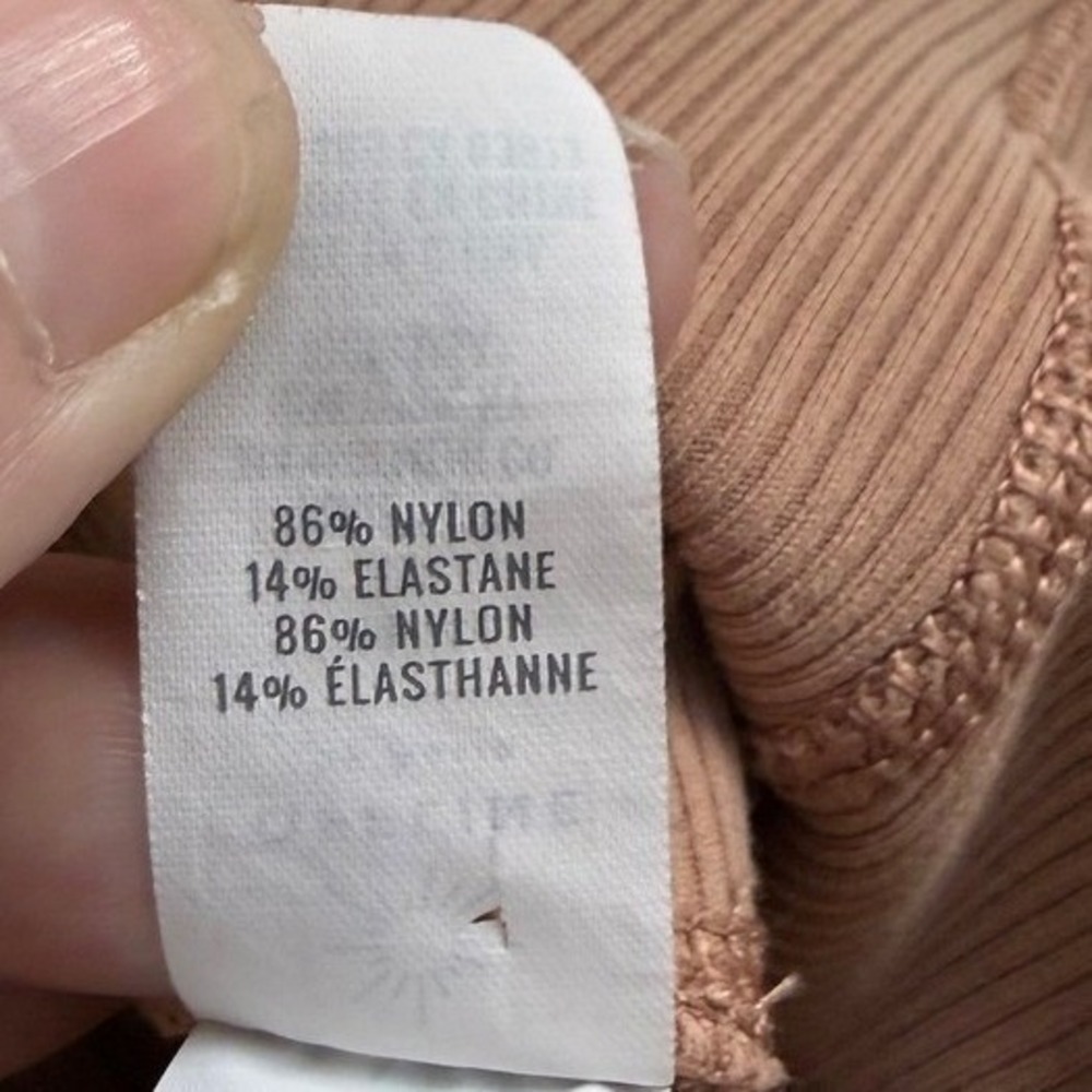 OFFLINE by Aerie Ribbed High Waisted Biker Shorts Tan Brown M 3134514674 - Picture 5 of 9